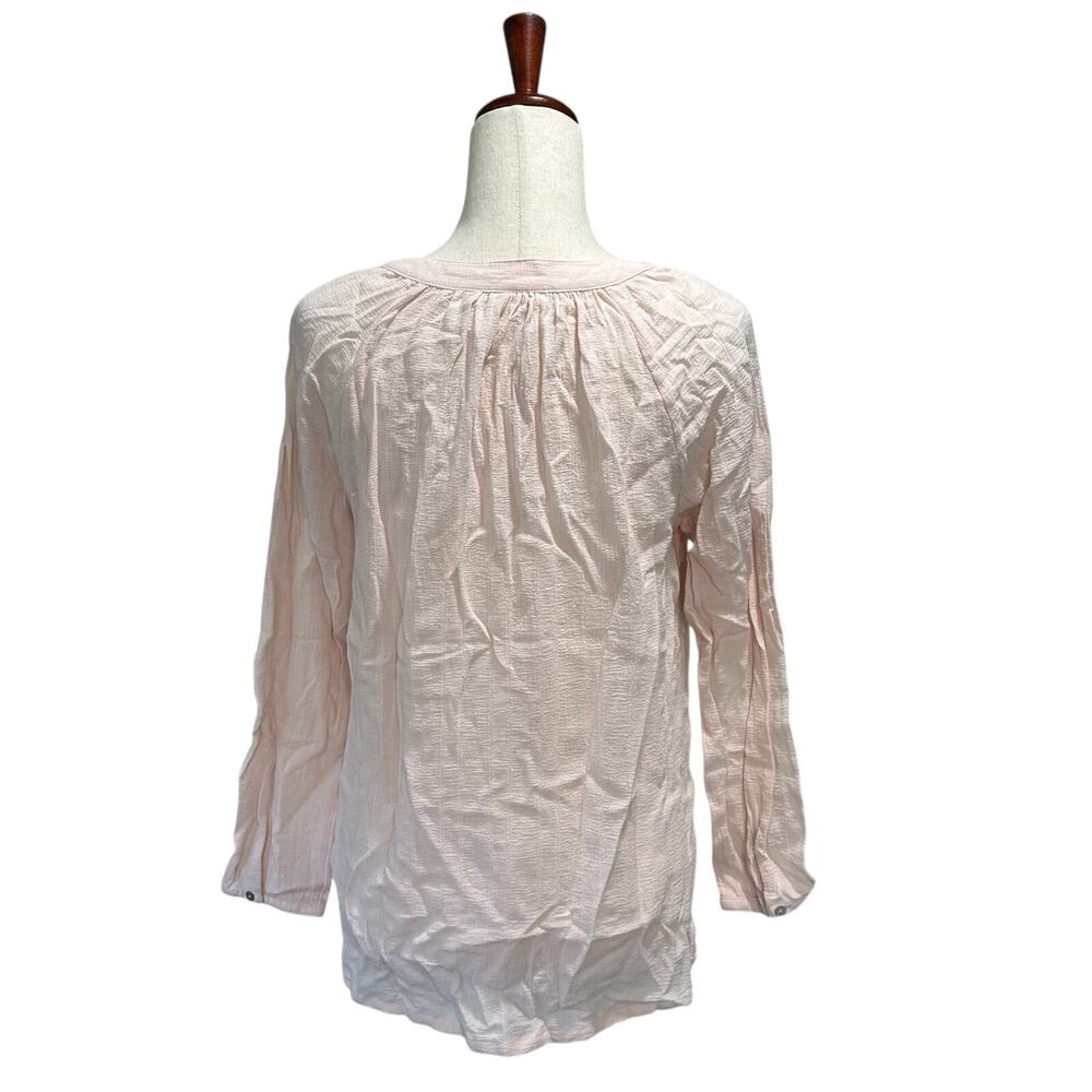 Cynthia Rowley Women's Top Size Large Blush Pink Cotton Blouse Shirt Boho Preppy - Picture 5 of 10